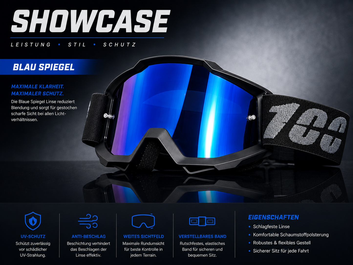 Nexride Goggle 2nd  Edition | Blue