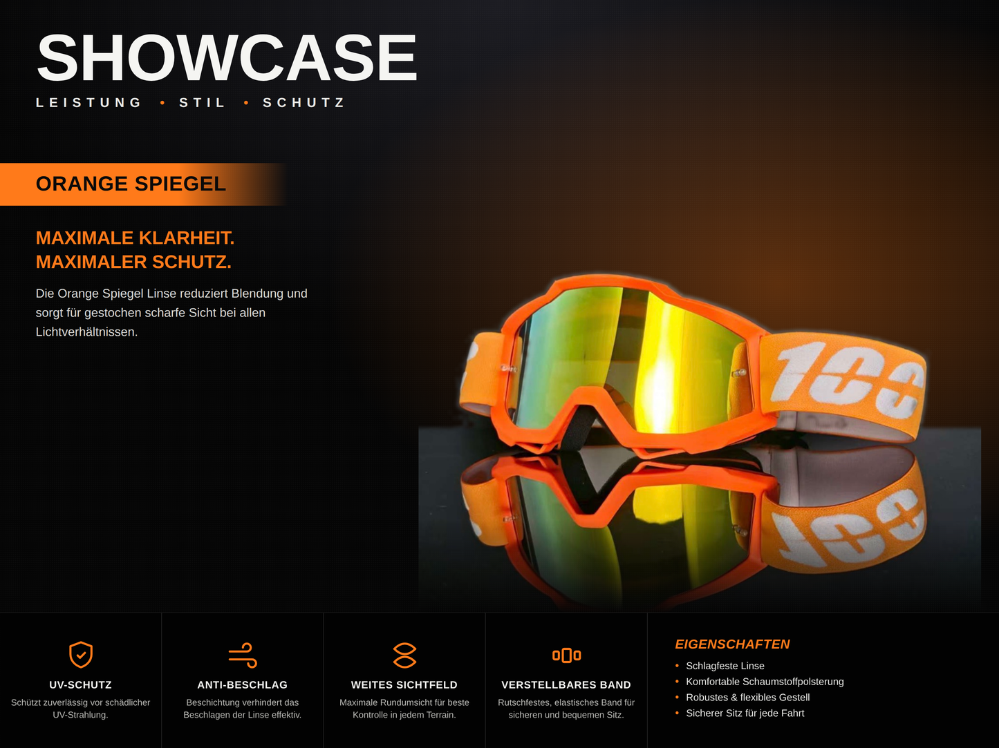 Nexride Goggle 2nd  Edition | Orange