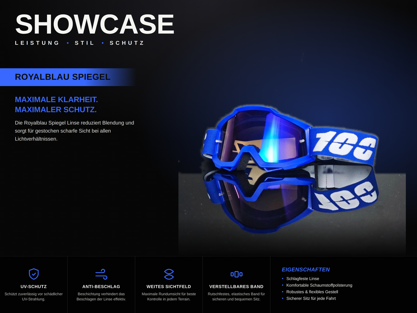 Nexride Goggle 2nd  Edition | Royalblue
