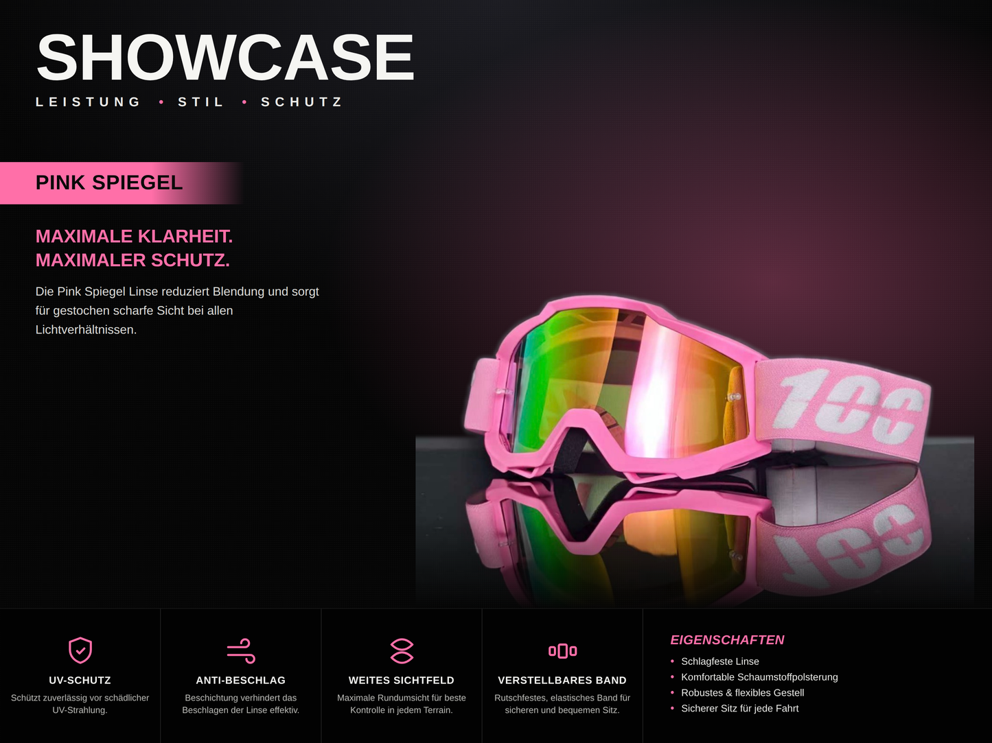 Nexride Goggle 2nd  Edition | Pink